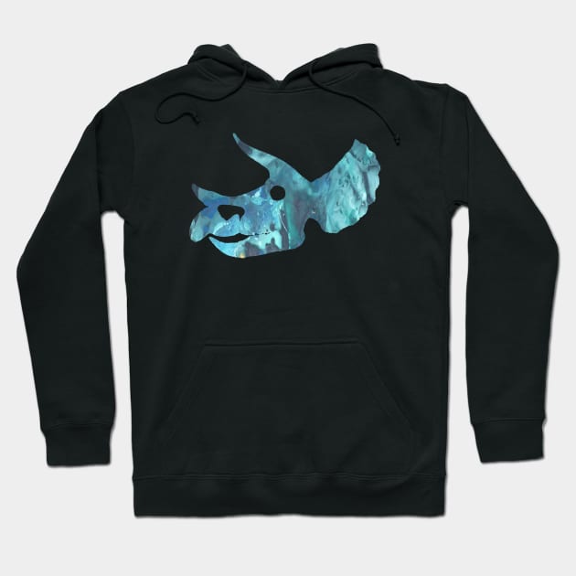 Triceratops Skull Hoodie by BittenByErmines